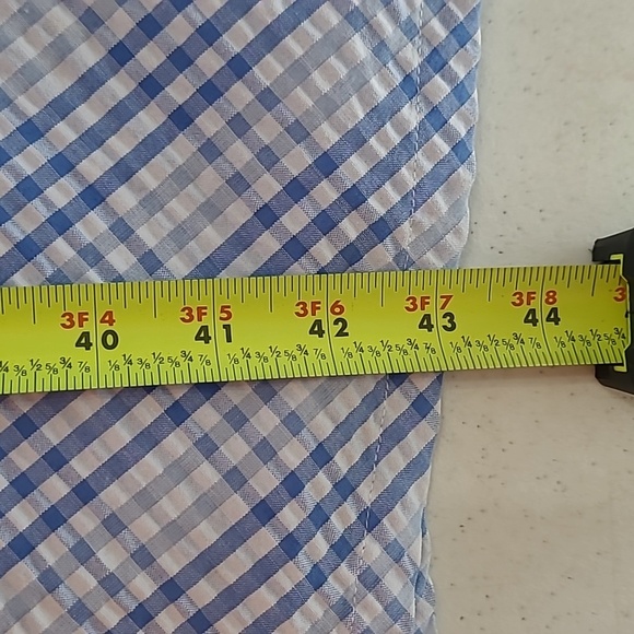 Anne Klein Blue & White Checkered Sleeveless Dress size 10 - Picture 7 of 7